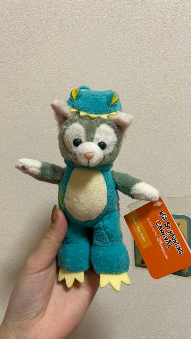 香港 ディズニー クッキーアン うさぎ・ジェラトーニ　恐竜 2体セット