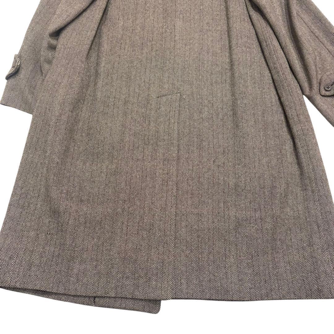 超希少✨️バーバリー カシミヤ ヘリンボーン ステンカラー ロング コート