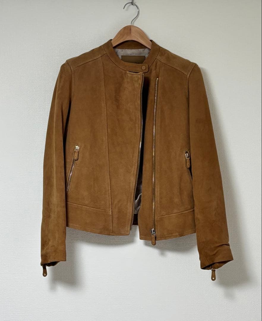 ナルト様 Massimo Dutti スウェード調 ブルゾン ライダース M
