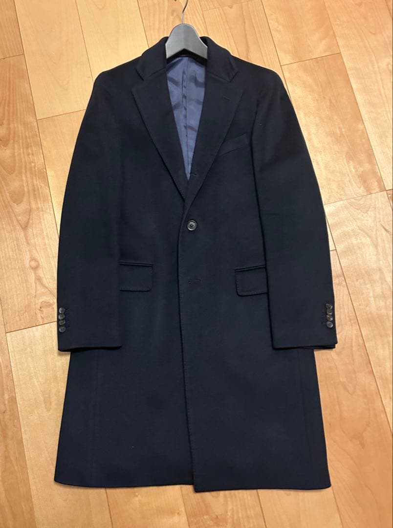 ユニバーサルランゲージ　チェスターコート／COLOMBO／ピュアカシミヤ