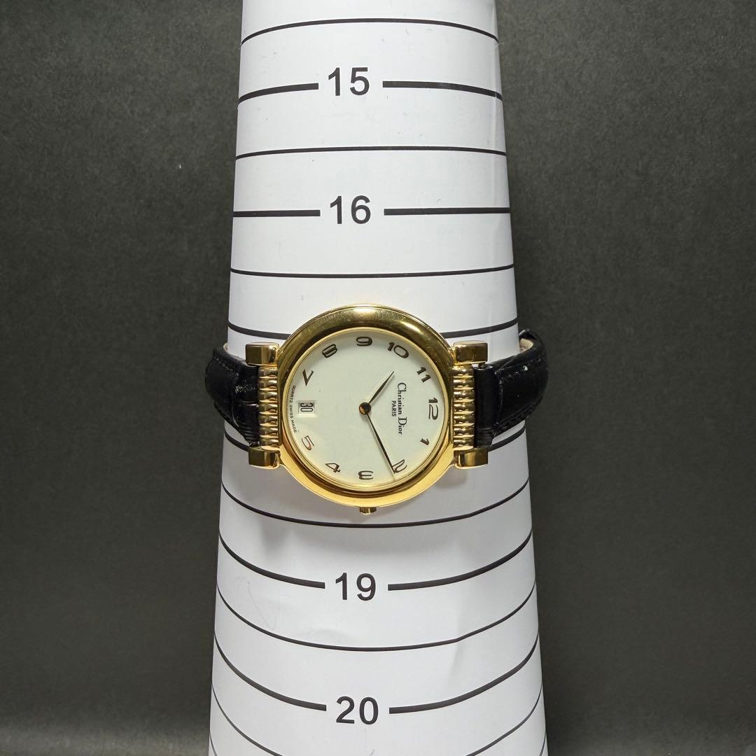 【稼働/新品電池/新品ベルト】ディオール 腕時計 45.125 クォーツ デイト