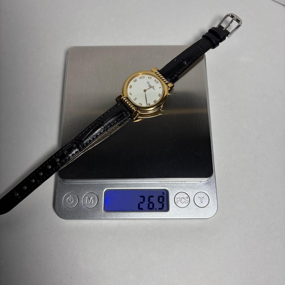 【稼働/新品電池/新品ベルト】ディオール 腕時計 45.125 クォーツ デイト