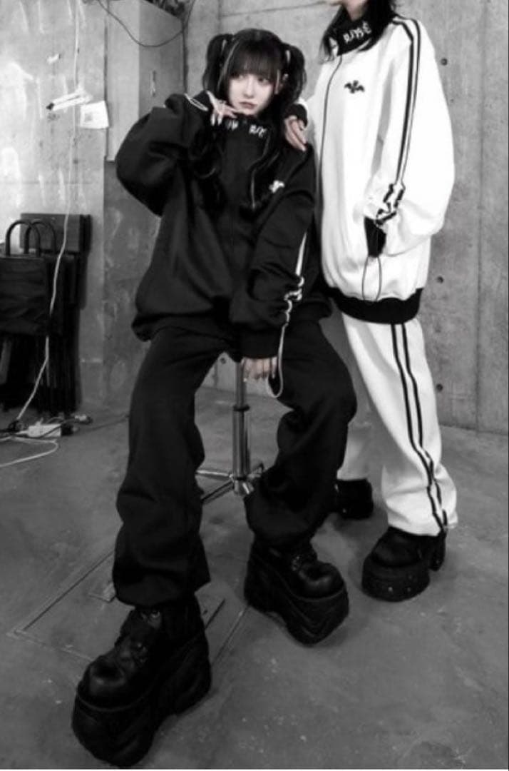 DimMoireスピンドルジャージ パンツセット　Black