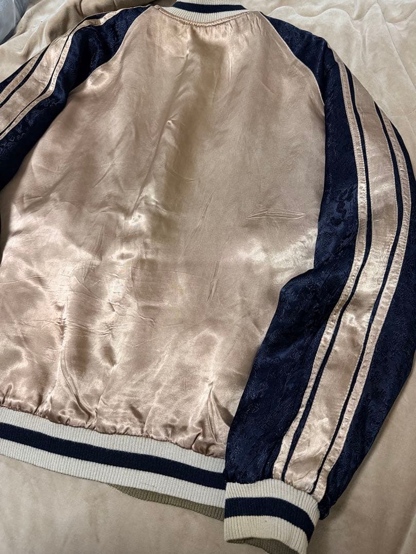 ２面用 Japanese Script 鳥 日本限定スカジャン vintage