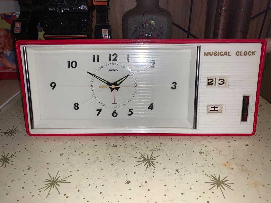 昭和レトロ　レア　動作品　セイコー　SEIKO ミュージカルクロック　ゼンマイ