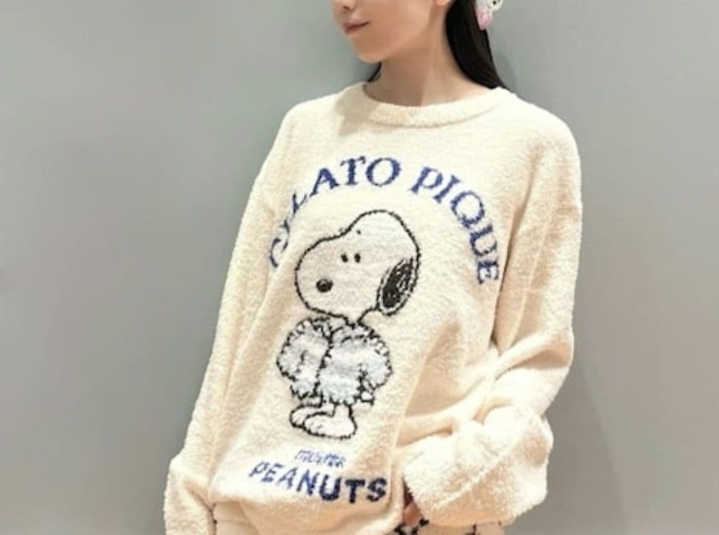 ジェラートピケ【スヌーピー】オリジナルアートプルオーバー