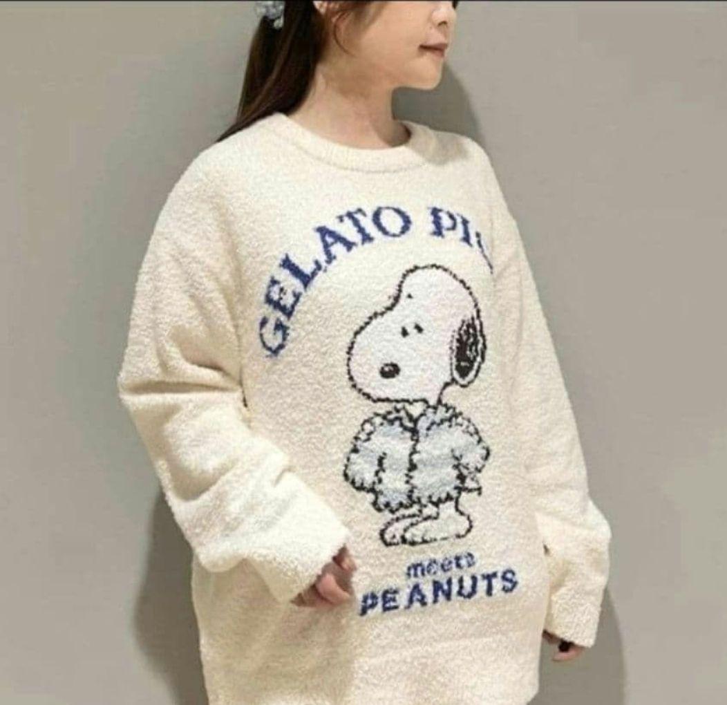 ジェラートピケ【スヌーピー】オリジナルアートプルオーバー