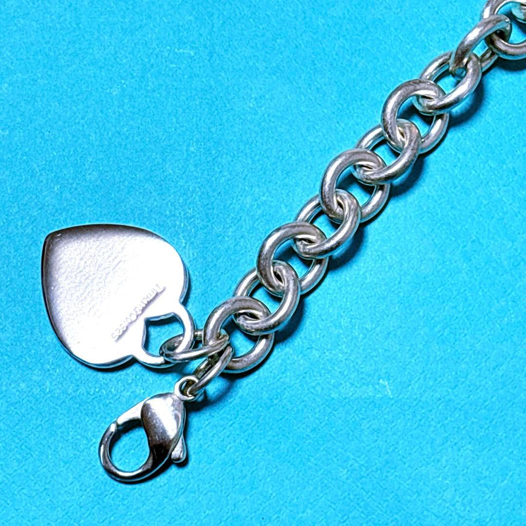 【美品】19.2cm ティファニー ハートタグ ブレスレット シルバー925