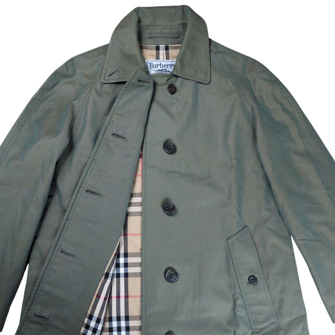 【美品】バーバリーズ ノバチェック 玉虫 ステンカラーコート