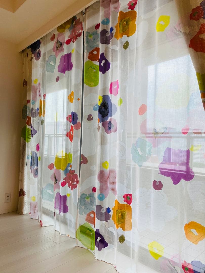 クリエーションバウマン ZINA＋FILIPPA 高級仕立てカーテン✖️４枚セット