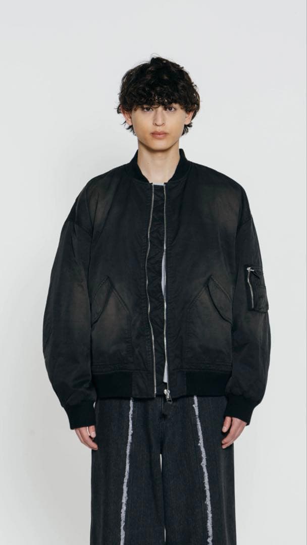 【GIDEAL】spray paint wash MA-1 フライトジャケット