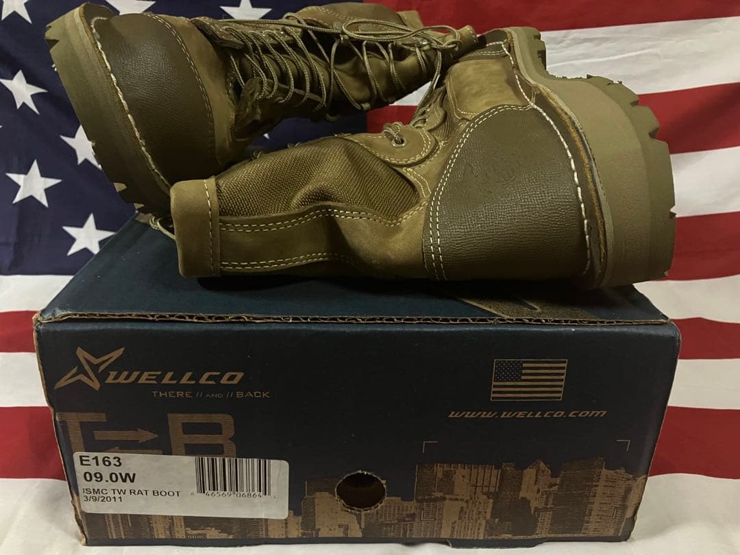 新品WELLCOウェルコUSMC RATブーツ9W/ 27cm 軍モノ