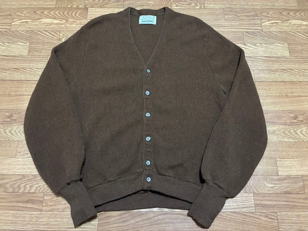 y*t様 60s アルパカ ウールニット カーディガン USA製 ブラウン ヴィ