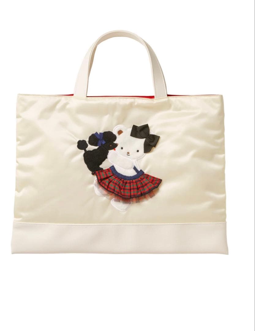 familiar Bibiy. トートバッグ(ホワイト)