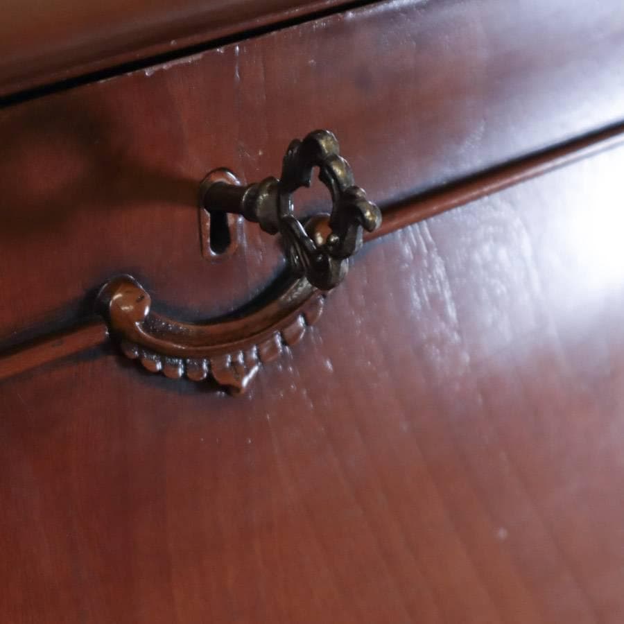 イタリア製 高級輸入家具 ライティングビューロー 鍵付き デスク 書斎