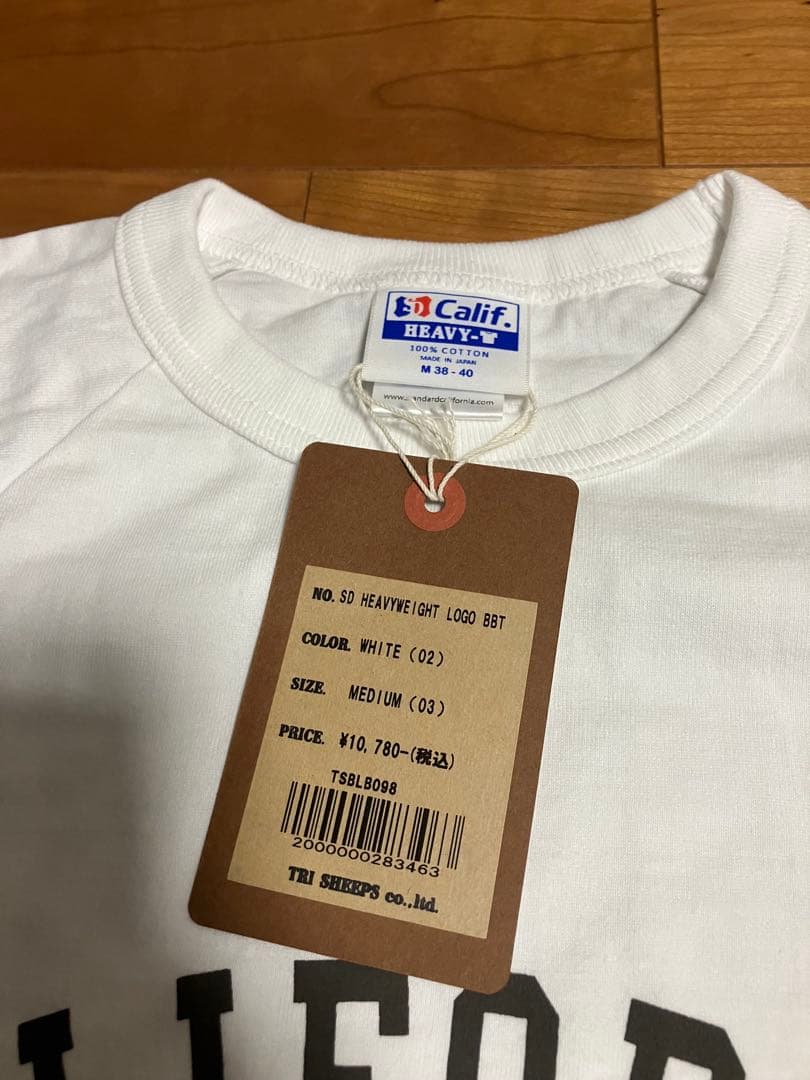 【新品未使用】スタンダードカリフォルニア　ロンT 七分袖　白　M