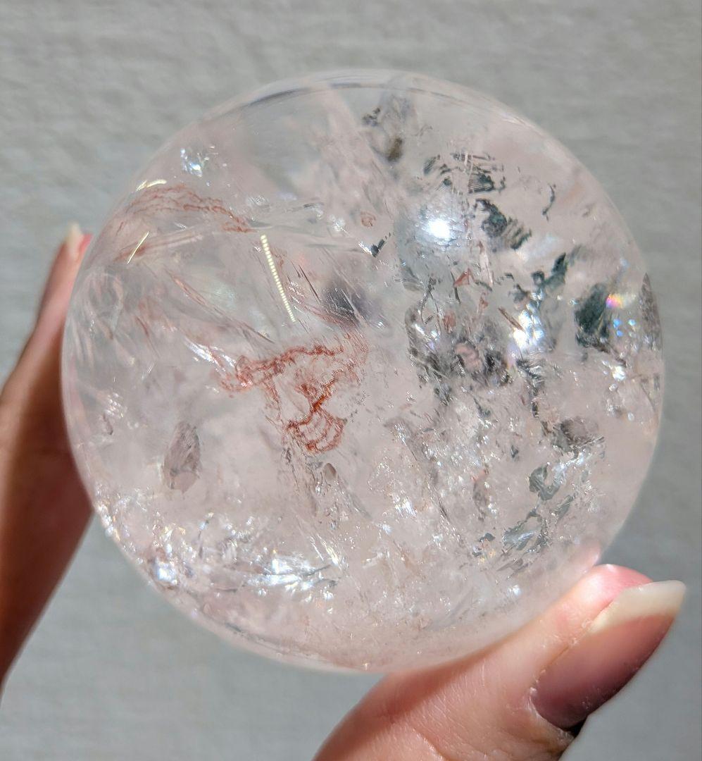 【高品質】ピンクアゼツライト⑥スフィア　大玉5.5cm　丸玉　置物　新入荷❣️