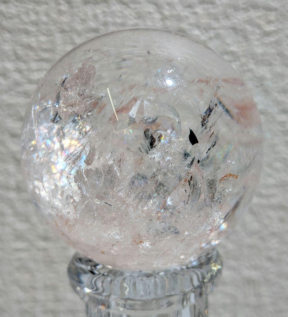 【高品質】ピンクアゼツライト⑥スフィア　大玉5.5cm　丸玉　置物　新入荷❣️