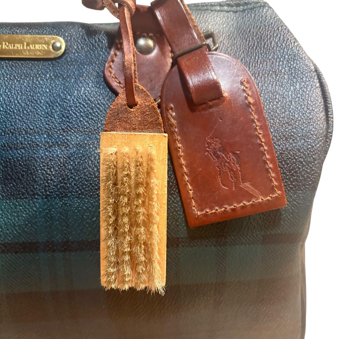 ポロ ラルフローレン ミニボストンバッグ ビンテージ PVC 付属品有