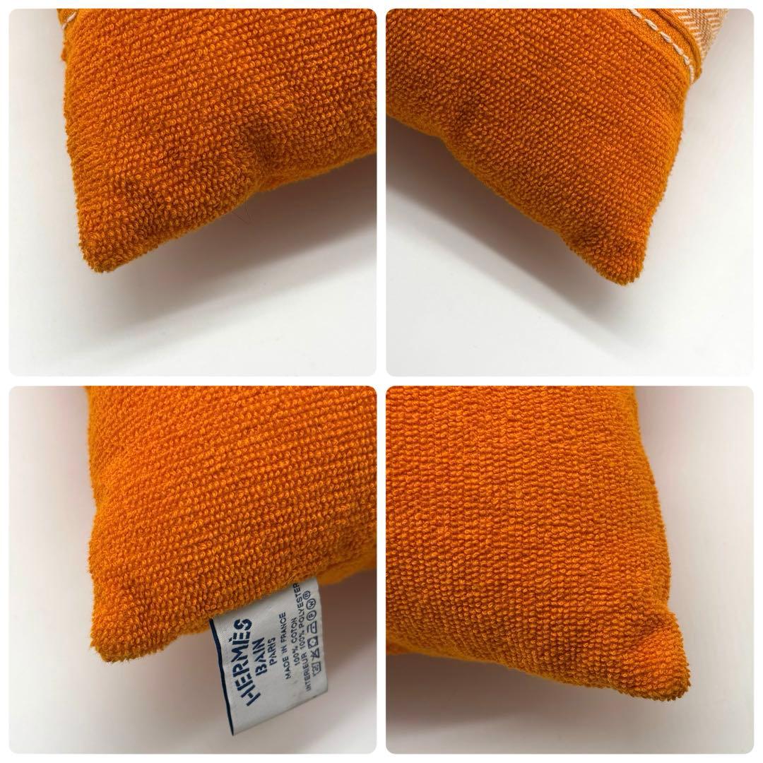 美品✨ エルメス ヨッティング ビーチクッション オレンジ フランス製 2個
