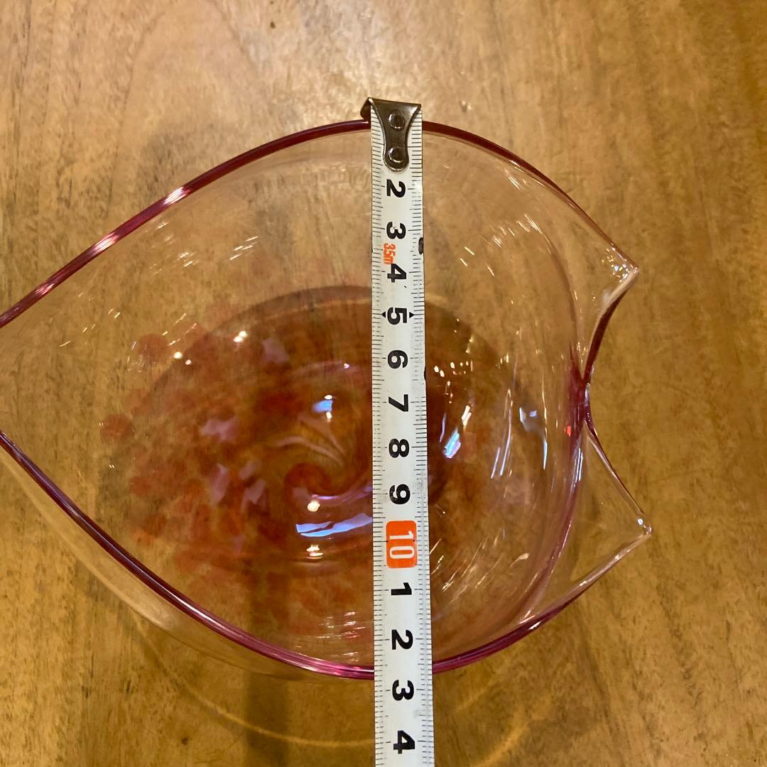 蠣崎マコト桜形びいどろガラスボウル