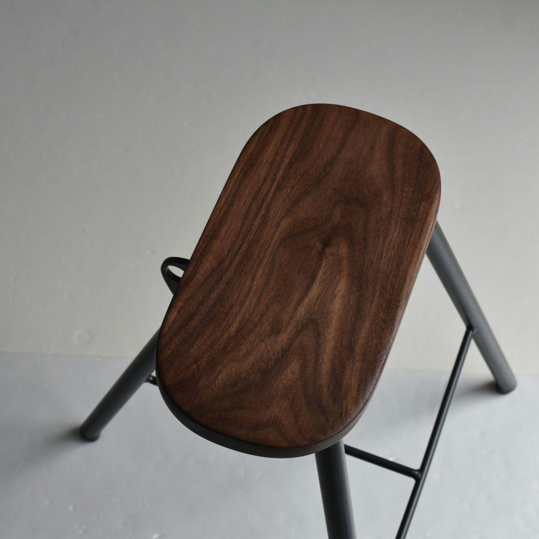 113 ウォールナット ハンドメイド スツール 腰掛け 椅子 furniture