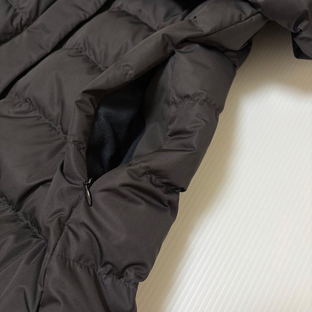 新品【リフレクト】ダウンコート　ショールカラー　フード　黒　大きいサイズ　ロング