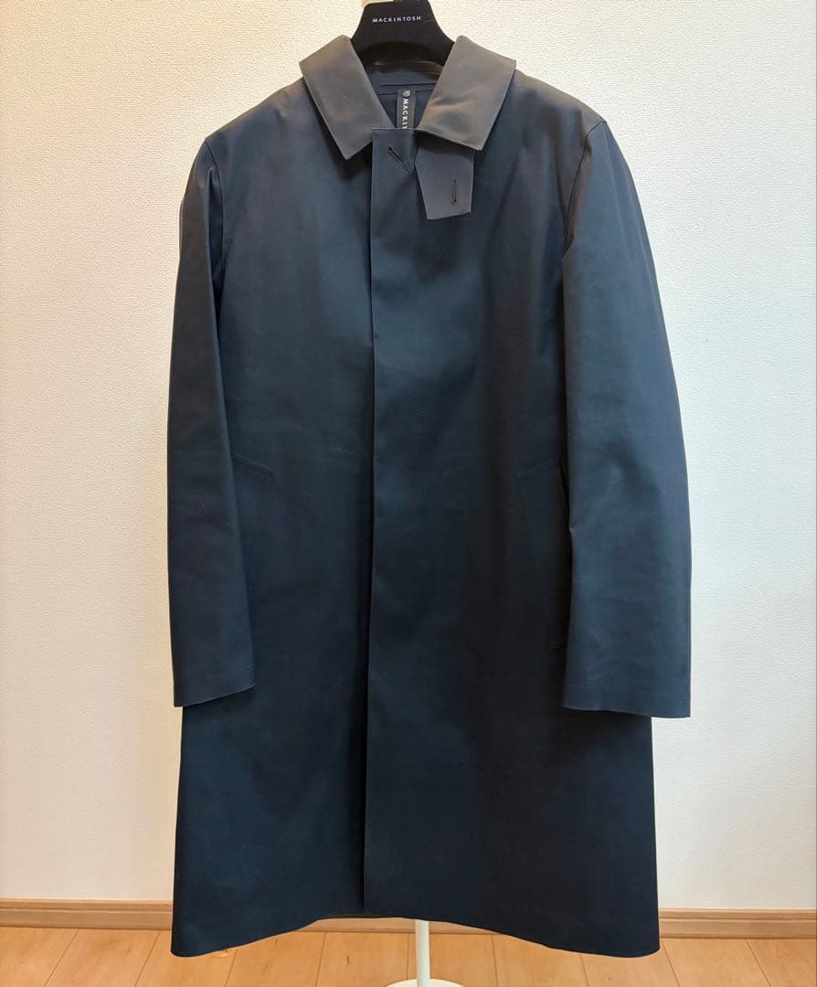 MACKINTOSHステンカラーコート ブラックマッキントッシュオックスフォード