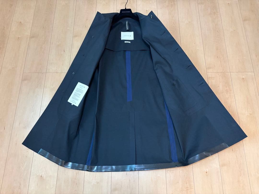 MACKINTOSHステンカラーコート ブラックマッキントッシュオックスフォード