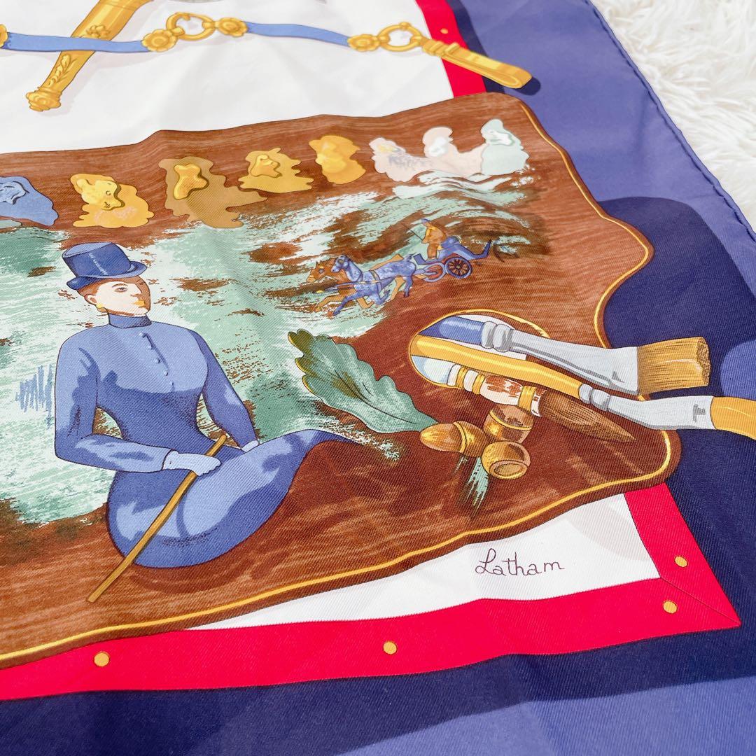 美品　エルメス　カレ90 スカーフ　エルメスの思い出　正規品　シルク