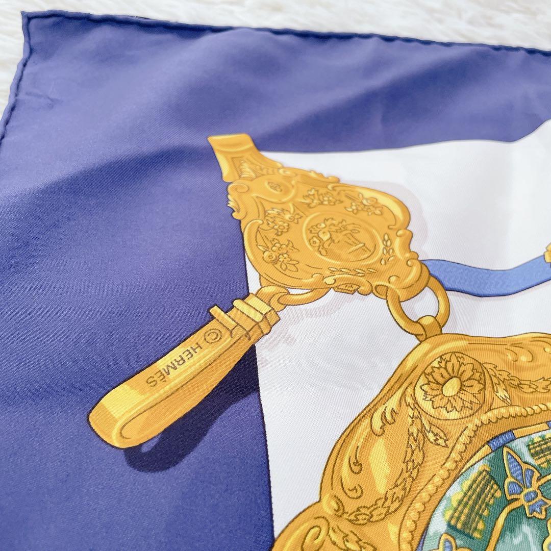 美品　エルメス　カレ90 スカーフ　エルメスの思い出　正規品　シルク