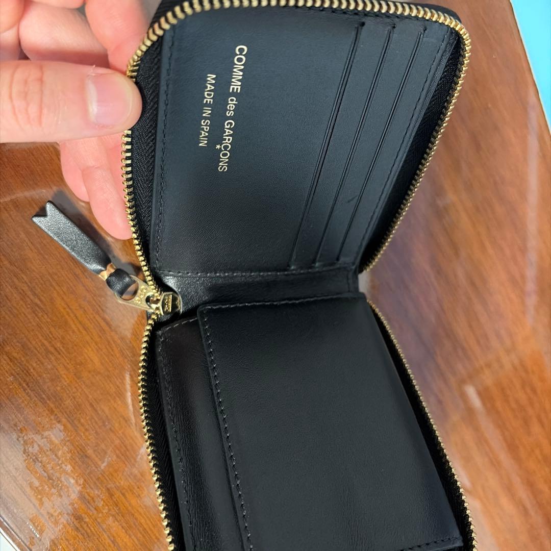COMME des GARÇONS 二つ折り財布 ブラック