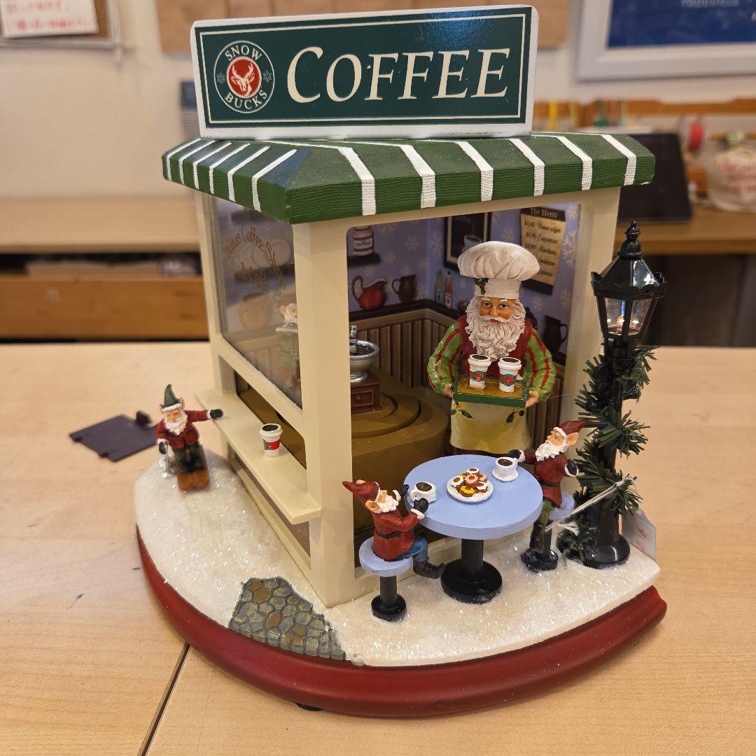 クリスマス コーヒーショップ ミニチュア