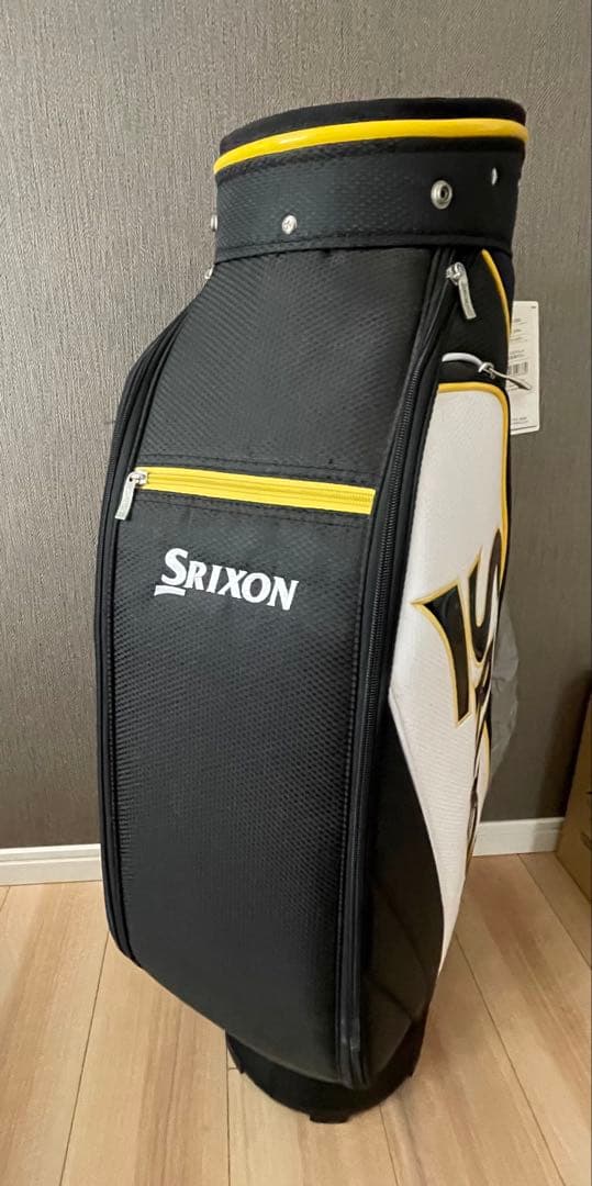 Srixon ゴルフキャディバッグ 黒/白/黄