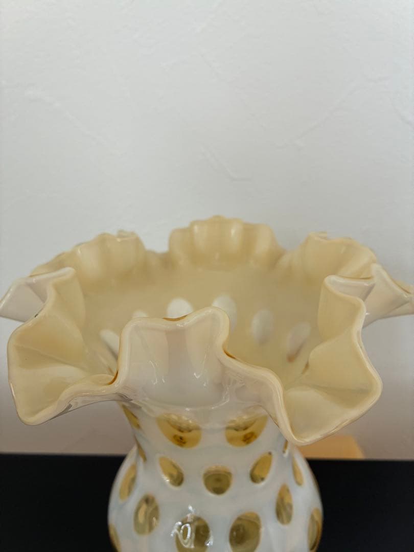 フェントン　Fenton 花瓶　ハニーサックル　ドット　レア