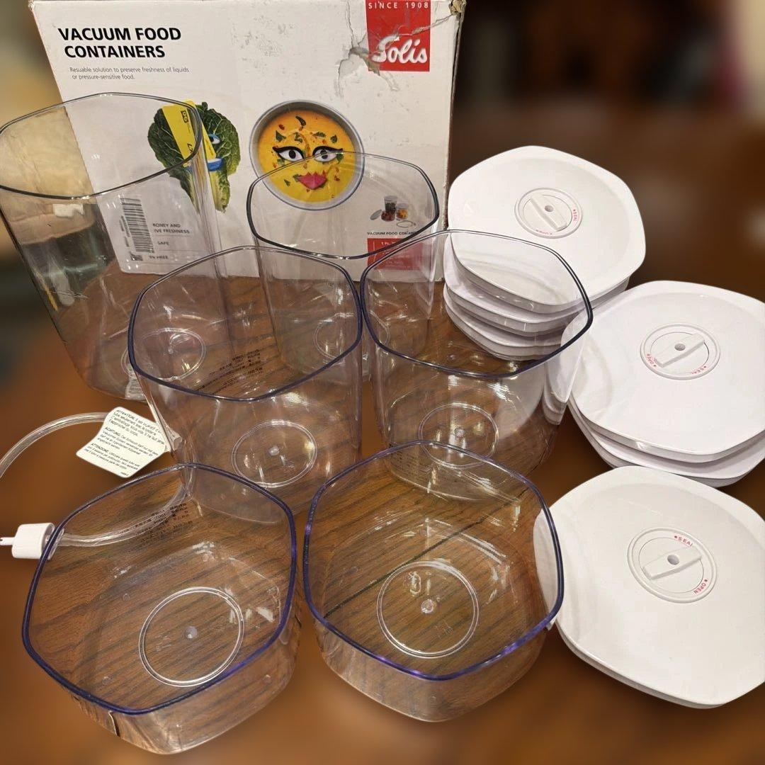 Solis 真空　キャニスター　6個セット　真空パックん
