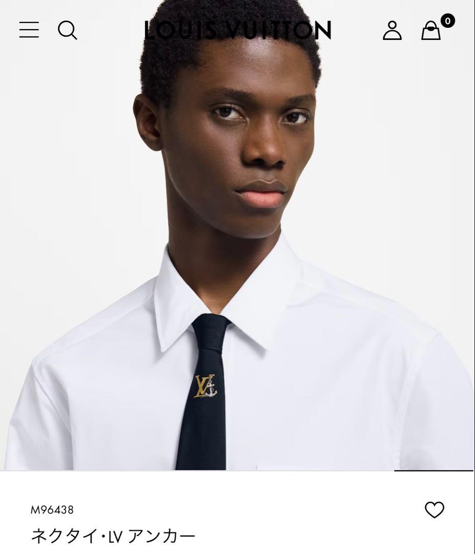 ルイ ヴィトン ネクタイ・LV アンカー 新品 未使用