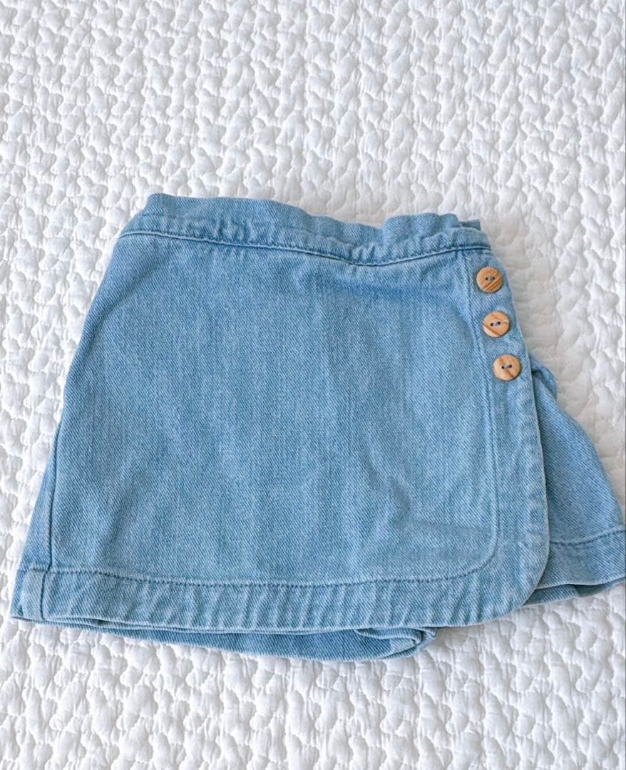 スカート soorploom olive scort denim light wash