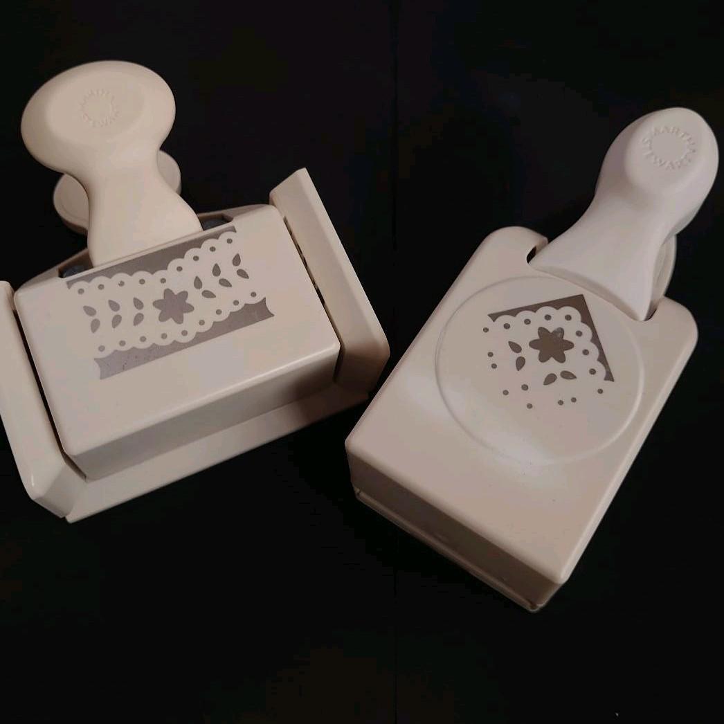 マーサスチュワート　ビッグパンチセット　レース　ボーダー　フレーム　ガーデン