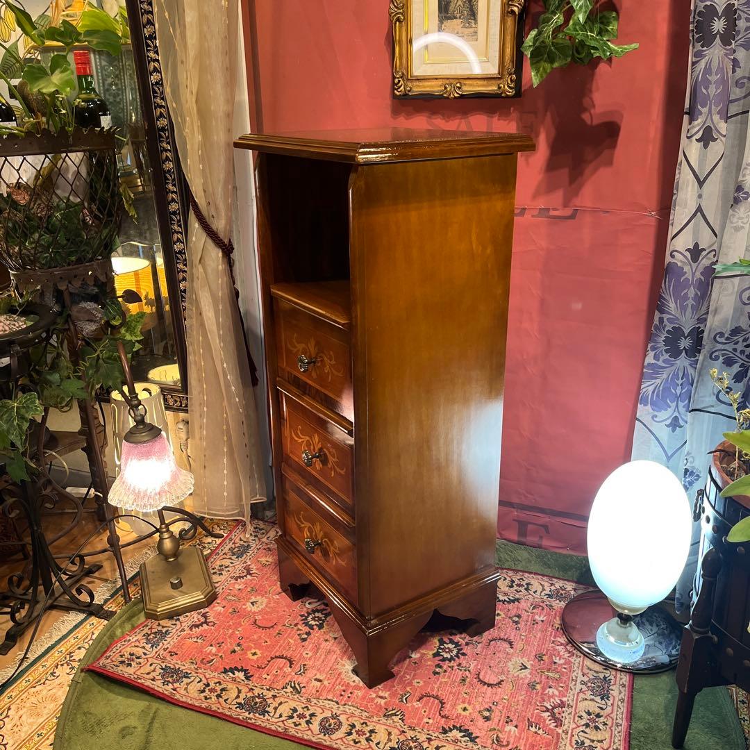 Sale イタリアン アンティークPT 象嵌　３DRコンパクト　キャビネット