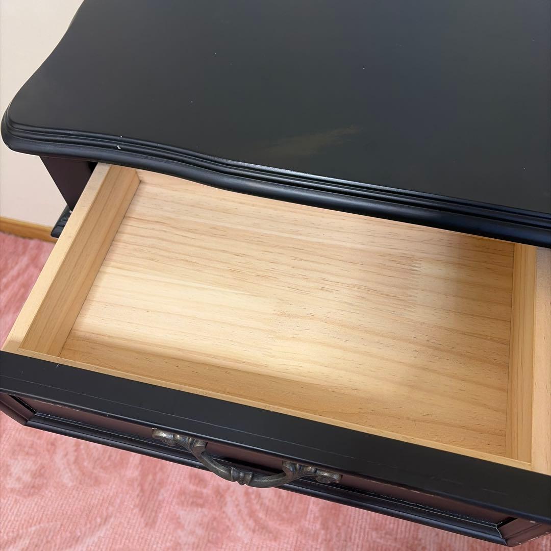 コンソールテーブル アンティーク風 黒 ゴシック ヴィンテージ風