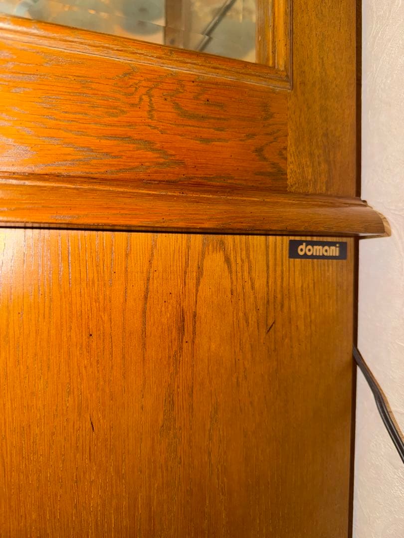 【引き取り限定】ドマーニアンティーク コーナーキャビネット ブラウン