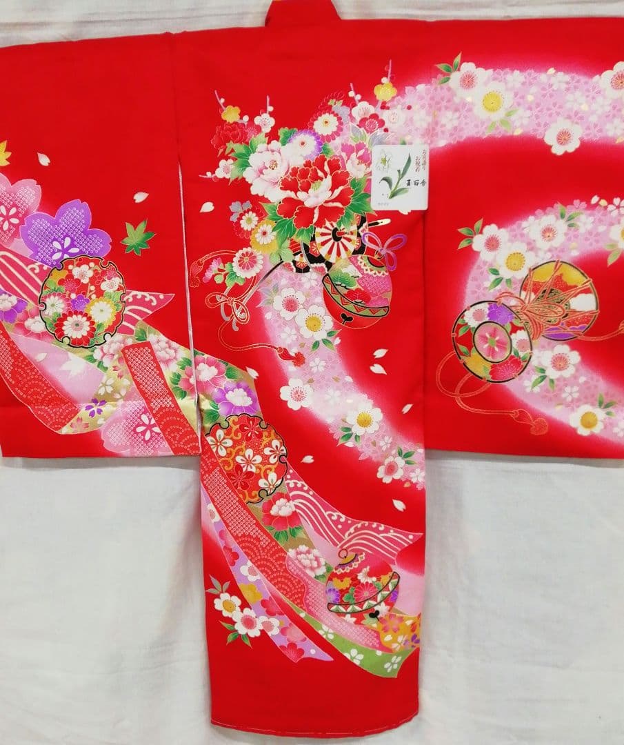 ★少々難あり★お宮参り・七五三女の子正絹初着　1