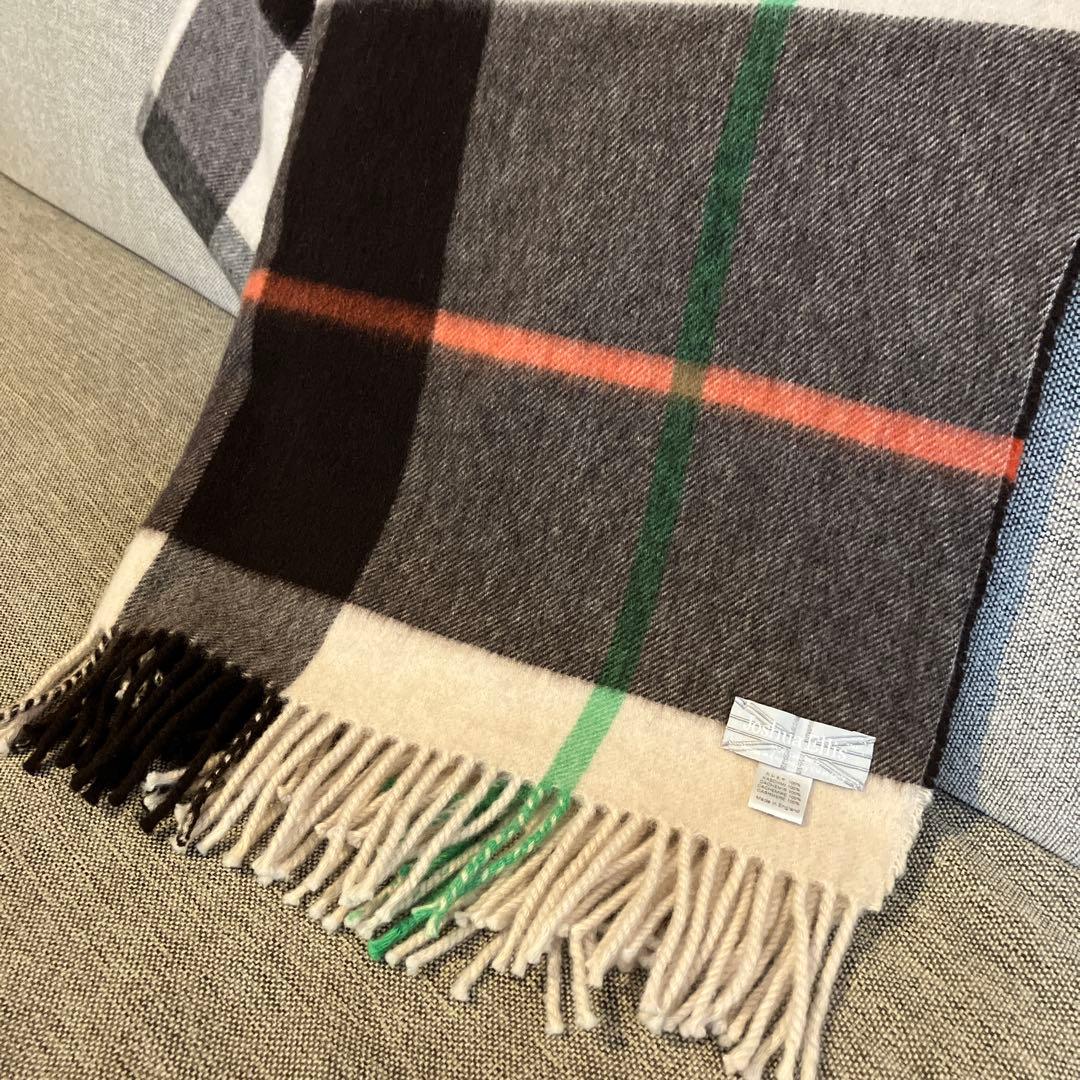 ジョシュアエリス Joshua Ellis カシミヤ大判ストール