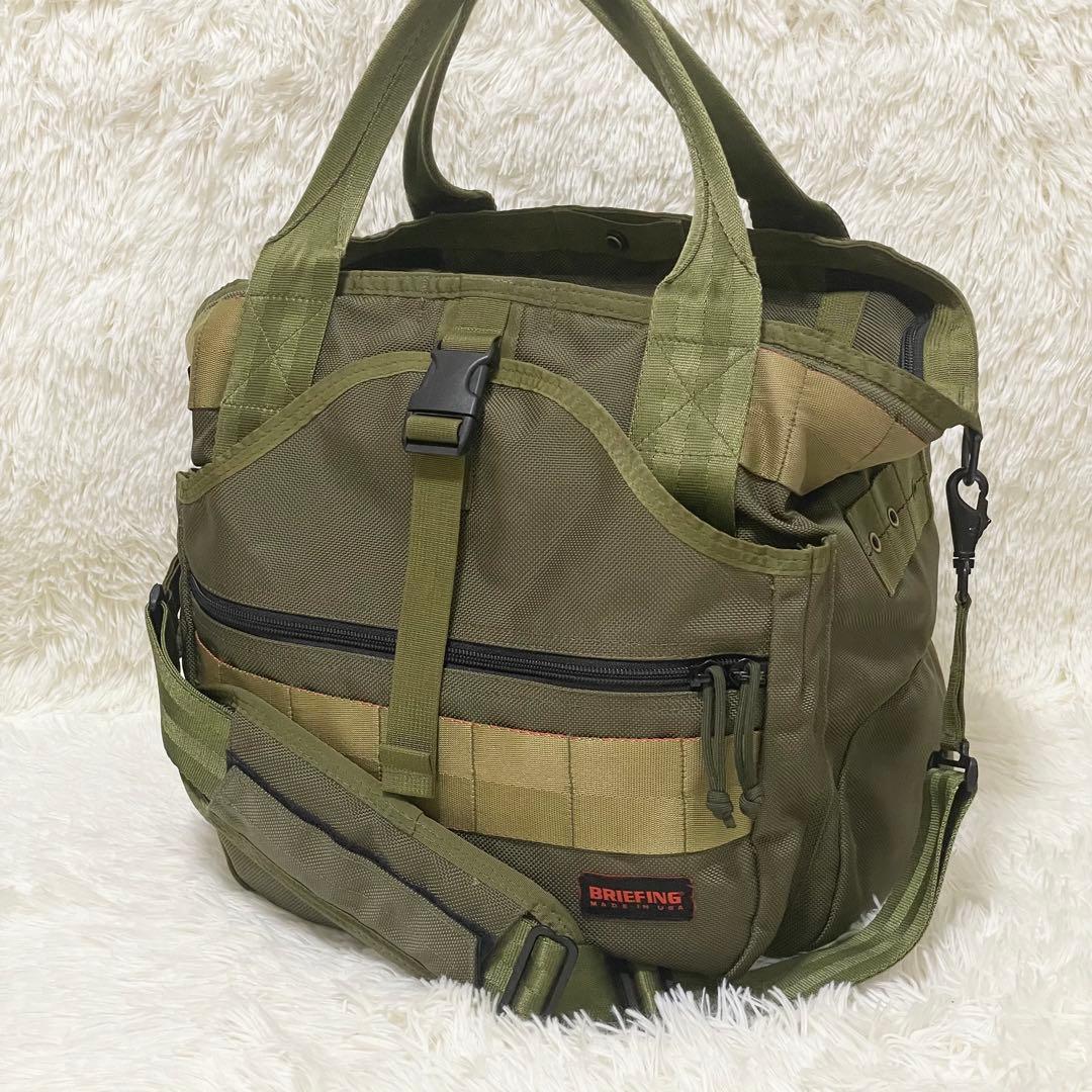 猿田彦様BRIEFING GYM WIRE 2way トート ショルダー カーキ