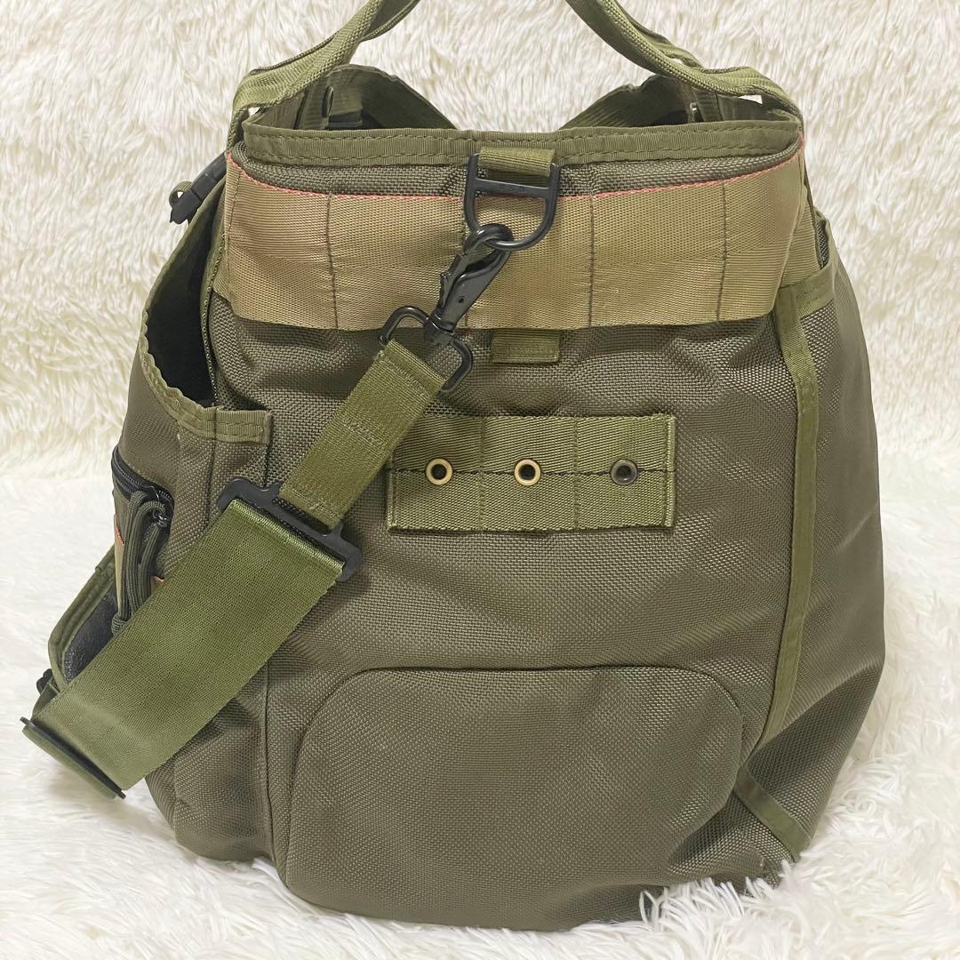 猿田彦様BRIEFING GYM WIRE 2way トート ショルダー カーキ