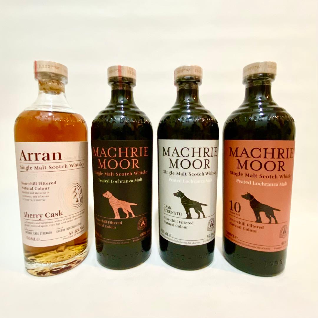 アランシェリーカスク、 マクリームーア、カスクストレングス、10年 4本セット