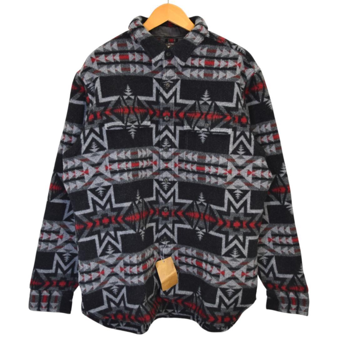 タグ付未使用 ダブルアールエル RRL ネイティブ柄ウールシャツジャケット