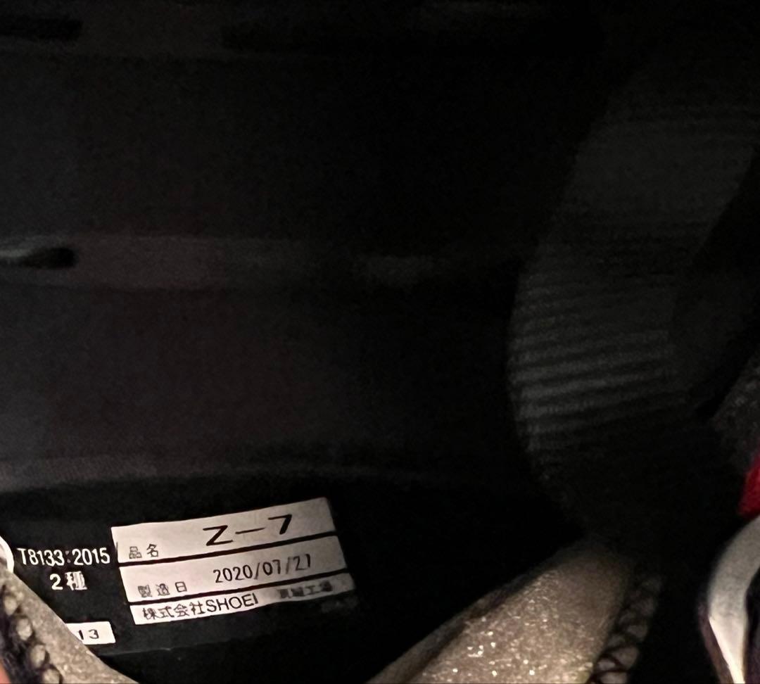 SHOEI ヘルメット Z-7 ・XLサイズ・ツヤありブラック