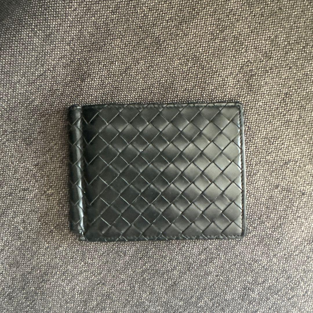 BOTTEGA VENETA 編み込みレザー マネークリップ